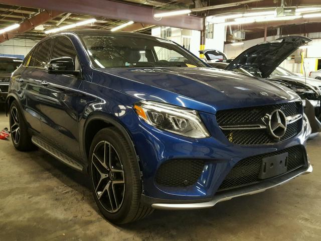 4JGED6EB8HA054493 - 2017 MERCEDES-BENZ GLE COUPE BLUE photo 1