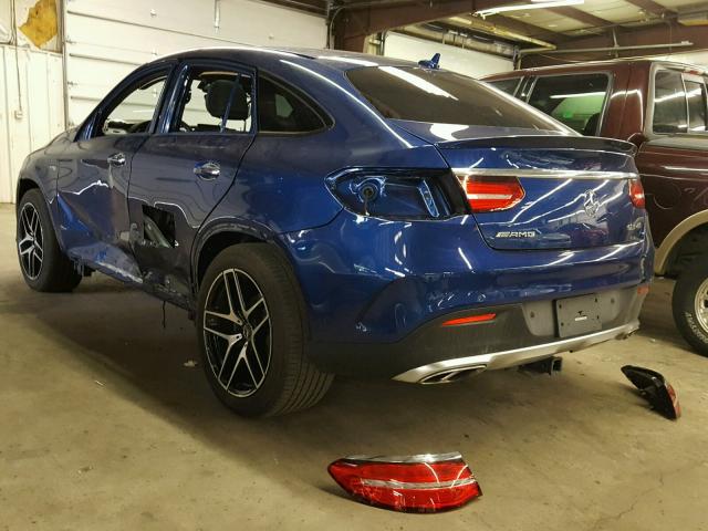 4JGED6EB8HA054493 - 2017 MERCEDES-BENZ GLE COUPE BLUE photo 3