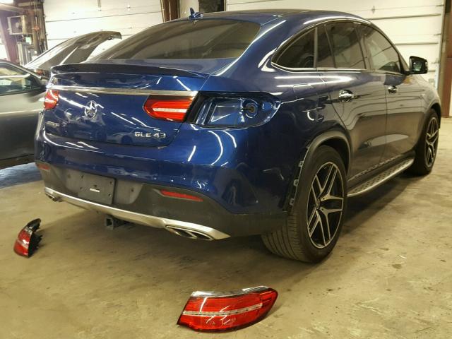 4JGED6EB8HA054493 - 2017 MERCEDES-BENZ GLE COUPE BLUE photo 4