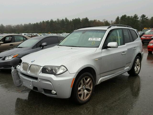 WBXPC934X8WJ16729 - 2008 BMW X3 3.0SI SILVER photo 2