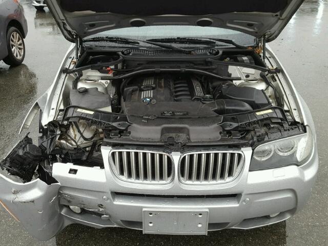 WBXPC934X8WJ16729 - 2008 BMW X3 3.0SI SILVER photo 7