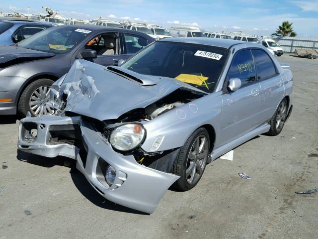 JF1GD29652G517834 - 2002 SUBARU IMPREZA WR GRAY photo 2