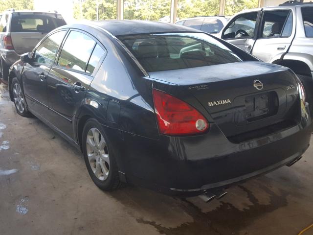 1N4BA41E47C853829 - 2007 NISSAN MAXIMA SE BLACK photo 3