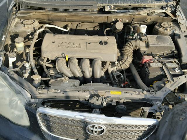 1NXBR32E15Z452219 - 2005 TOYOTA COROLLA CE BLACK photo 7