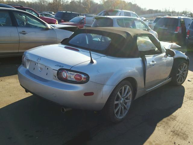 JM1NC25F360121118 - 2006 MAZDA MX-5 MIATA SILVER photo 4