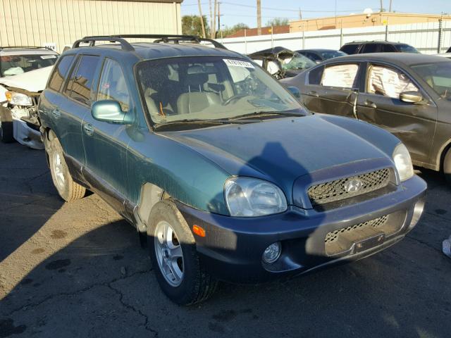 KM8SC13D62U170097 - 2002 HYUNDAI SANTA FE G GREEN photo 1