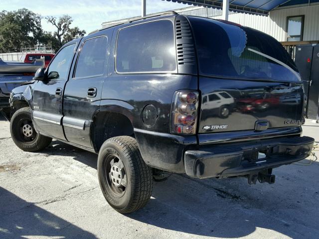 1GNEC13Z73R147971 - 2003 CHEVROLET TAHOE C150 BLACK photo 3