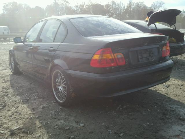 WBAEV33492KL68303 - 2002 BMW 325 I BLACK photo 3