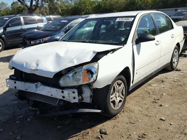 1G1ZS58F47F317545 - 2007 CHEVROLET MALIBU LS WHITE photo 2