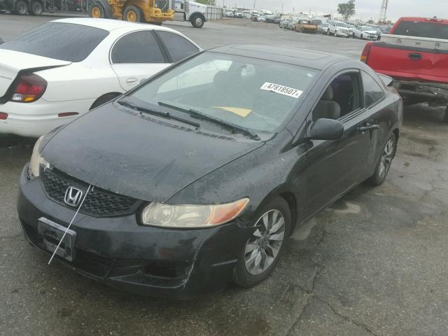 2HGFG12889H503526 - 2009 HONDA CIVIC EX BLACK photo 2