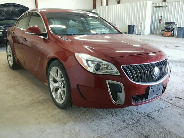 2G4GT5GX9F9296233 - 2015 BUICK REGAL GS RED photo 1