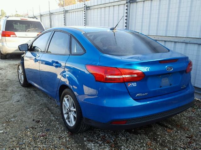 1FADP3F2XGL207601 - 2016 FORD FOCUS SE BLUE photo 3