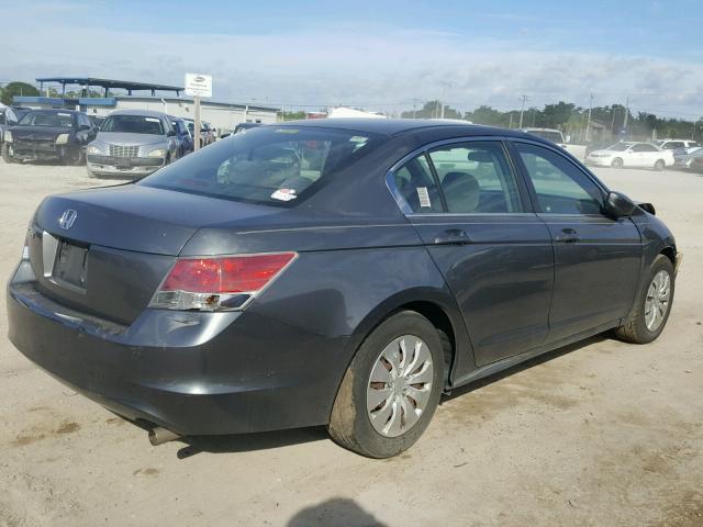 1HGCP26309A166663 - 2009 HONDA ACCORD LX GRAY photo 4