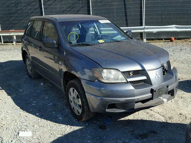 JA4LX31F24U021941 - 2004 MITSUBISHI OUTLANDER GRAY photo 1