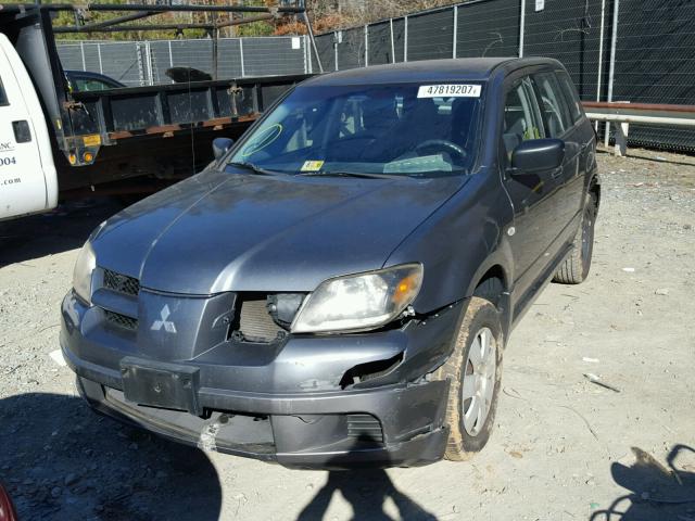 JA4LX31F24U021941 - 2004 MITSUBISHI OUTLANDER GRAY photo 2