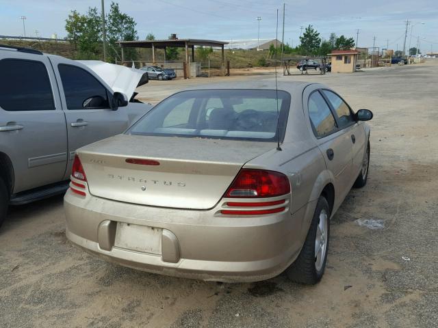 1B3EL36R24N305613 - 2004 DODGE STRATUS SE GOLD photo 4