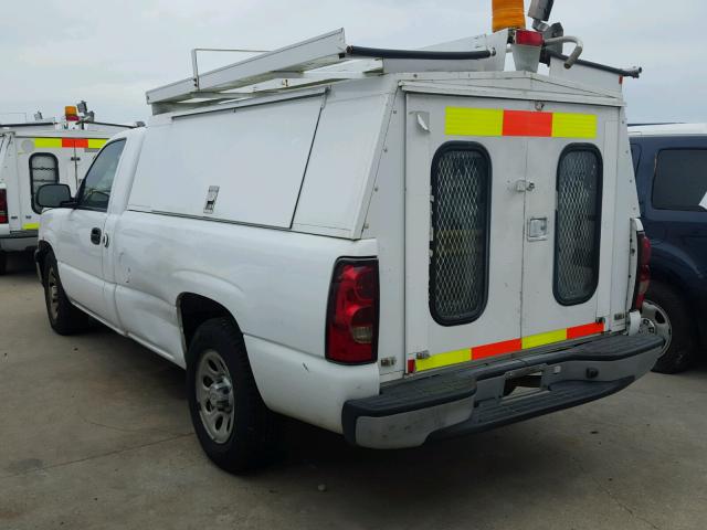 1GCEC14X07Z147161 - 2007 CHEVROLET SILVERADO WHITE photo 3