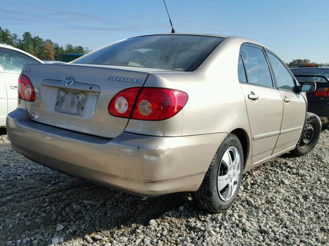 1NXBR30E65Z446421 - 2005 TOYOTA COROLLA CE GOLD photo 4