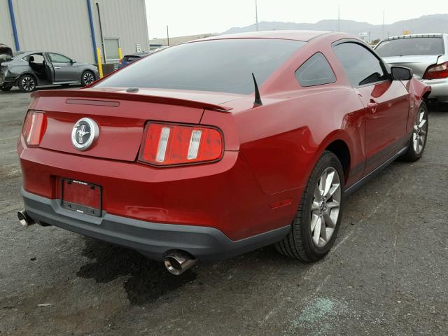 1ZVBP8AN8A5159525 - 2010 FORD MUSTANG RED photo 4
