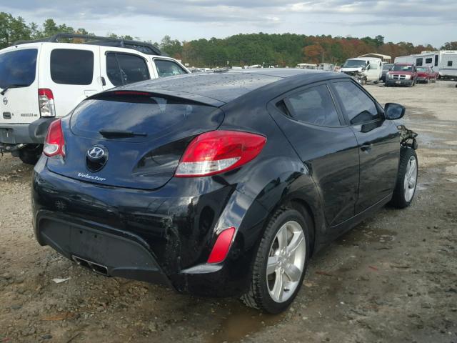 KMHTC6AD5CU057408 - 2012 HYUNDAI VELOSTER B BLACK photo 4