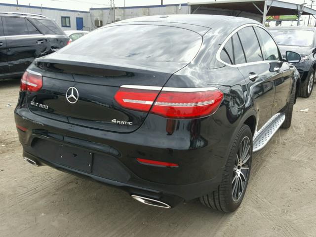 WDC0J4KB7JF334098 - 2018 MERCEDES-BENZ GLC COUPE BLACK photo 4