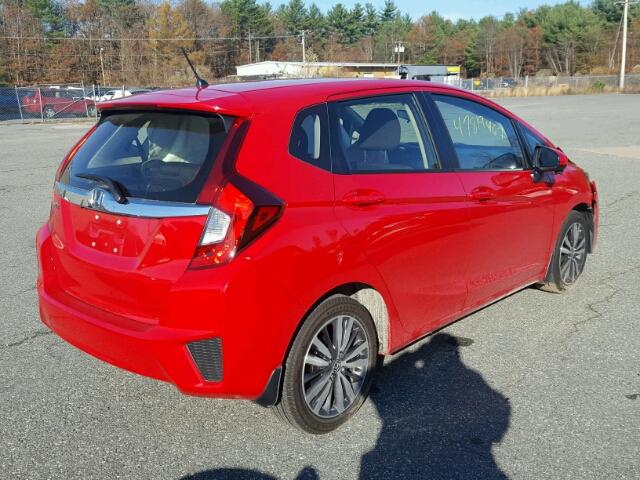 JHMGK5H74GS004606 - 2016 HONDA FIT EX RED photo 4