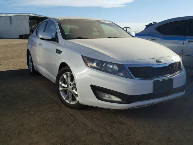 5XXGM4A70DG198184 - 2013 KIA OPTIMA LX WHITE photo 1