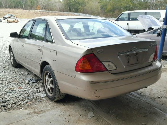 4T1BF28B4YU001886 - 2000 TOYOTA AVALON XL GOLD photo 3