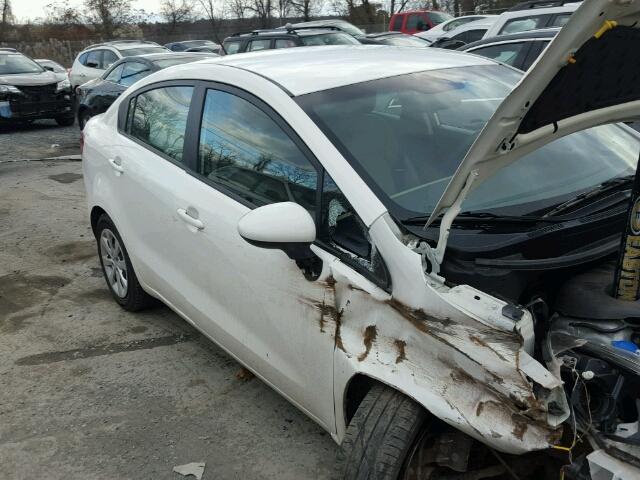 KNADM4A3XF6468973 - 2015 KIA RIO LX WHITE photo 1