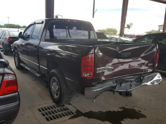 3D7KA28D44G175061 - 2004 DODGE RAM 2500 S MAROON photo 3
