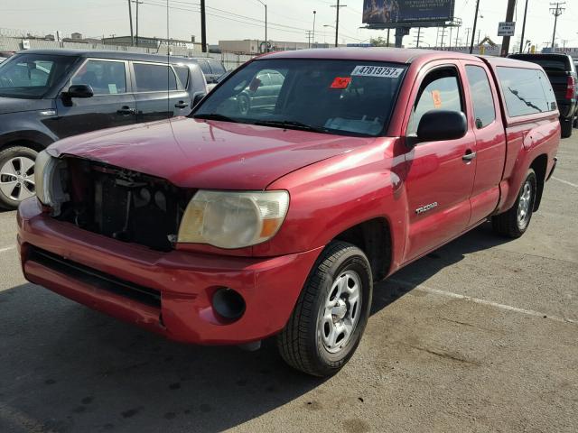 5TETX22N37Z357275 - 2007 TOYOTA TACOMA ACC RED photo 2