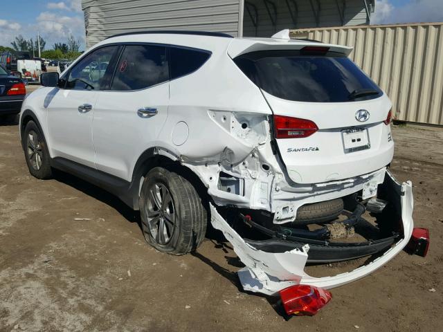 5XYZU3LB8GG354895 - 2016 HYUNDAI SANTA FE S WHITE photo 3