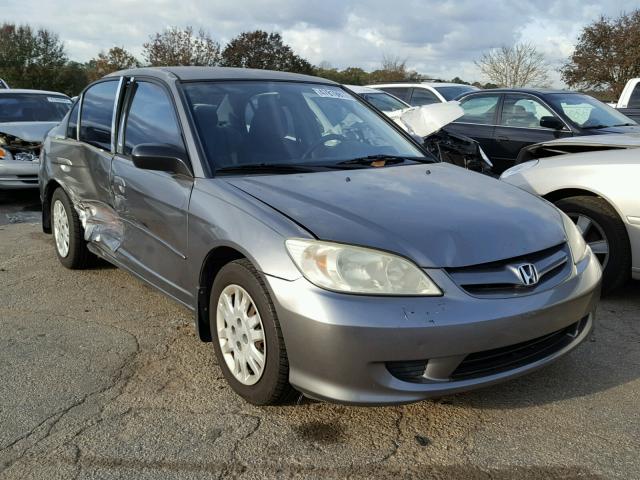 2HGES16554H565467 - 2004 HONDA CIVIC LX SILVER photo 1