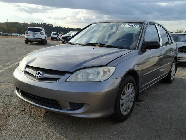 2HGES16554H565467 - 2004 HONDA CIVIC LX SILVER photo 2