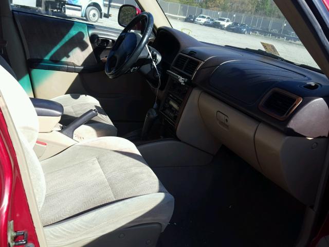 JF1SF65591H737432 - 2001 SUBARU FORESTER S Qırmızı foto 5