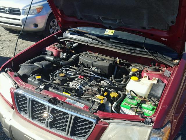 JF1SF65591H737432 - 2001 SUBARU FORESTER S Qırmızı foto 7