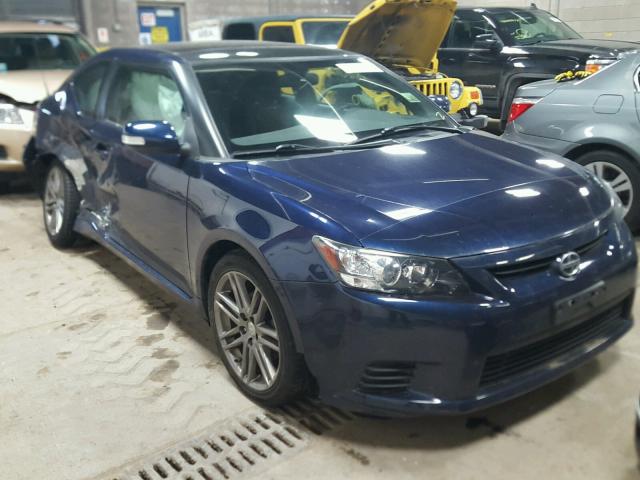 JTKJF5C71B3004724 - 2011 TOYOTA SCION TC BLUE photo 1