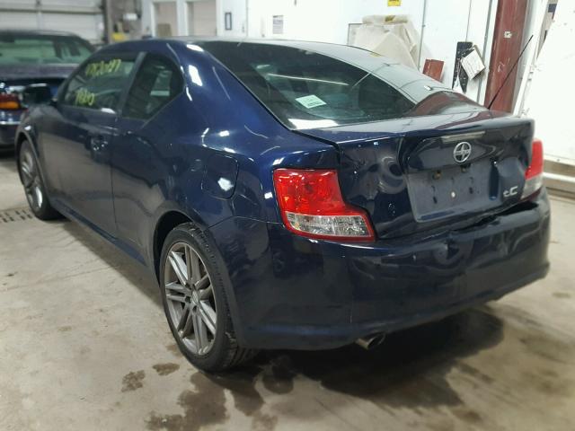 JTKJF5C71B3004724 - 2011 TOYOTA SCION TC BLUE photo 3