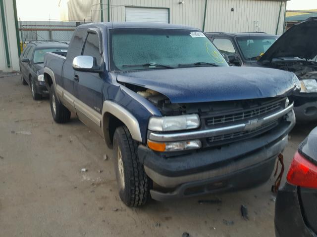 2GCEK19T2Y1405747 - 2000 CHEVROLET SILVERADO BLUE photo 1