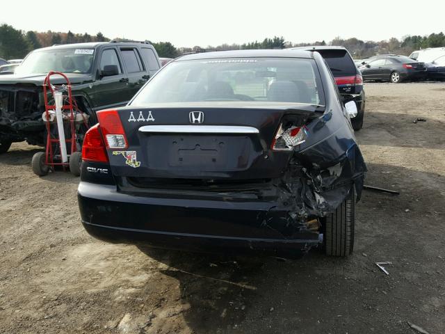 2HGES26723H534165 - 2003 HONDA CIVIC EX BLACK photo 9