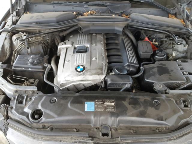 WBANF33567CW69196 - 2007 BMW 525 XI GRAY photo 7