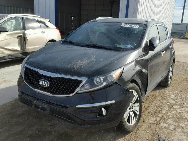 KNDPC3AC4E7609719 - 2014 KIA SPORTAGE E BLACK photo 2