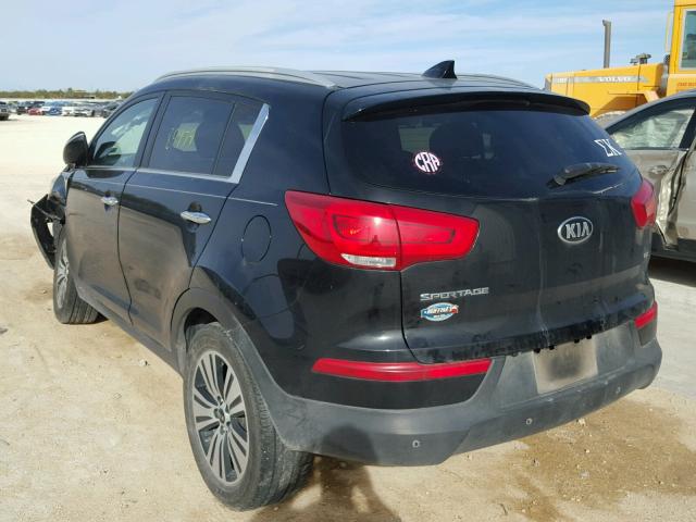 KNDPC3AC4E7609719 - 2014 KIA SPORTAGE E BLACK photo 3