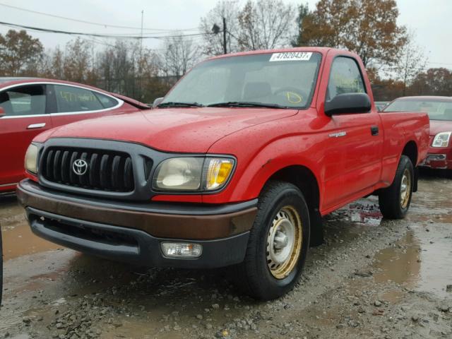 5TENL42N93Z301223 - 2003 TOYOTA TACOMA RED photo 2