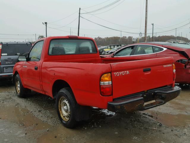 5TENL42N93Z301223 - 2003 TOYOTA TACOMA RED photo 3