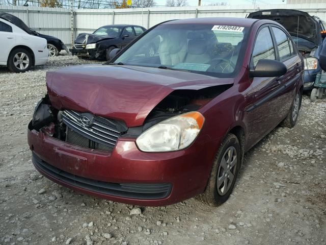 KMHCM46CX9U292106 - 2009 HYUNDAI ACCENT GLS MAROON photo 2