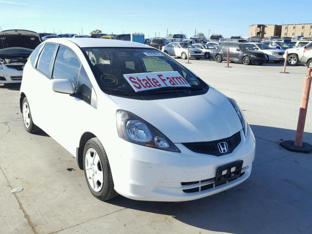 JHMGE8H36DC028501 - 2013 HONDA FIT WHITE photo 1