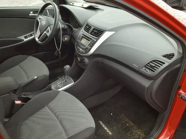 KMHCT5AEXCU035634 - 2012 HYUNDAI ACCENT GLS RED photo 5