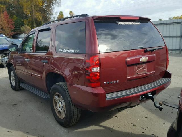 1GNFC13C08J158963 - 2008 CHEVROLET TAHOE C150 MAROON photo 3