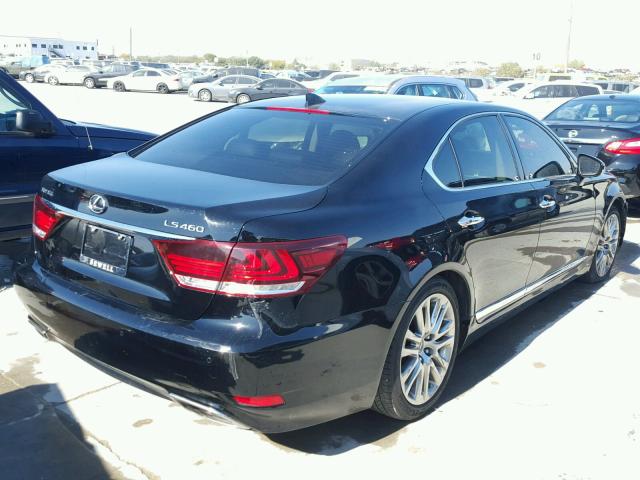 JTHBL5EFXF5137063 - 2015 LEXUS LS 460 BLACK photo 4